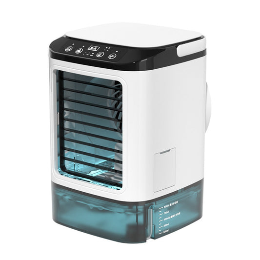 Compact USB Cooling Fan with Humidification and 3 Speeds — White