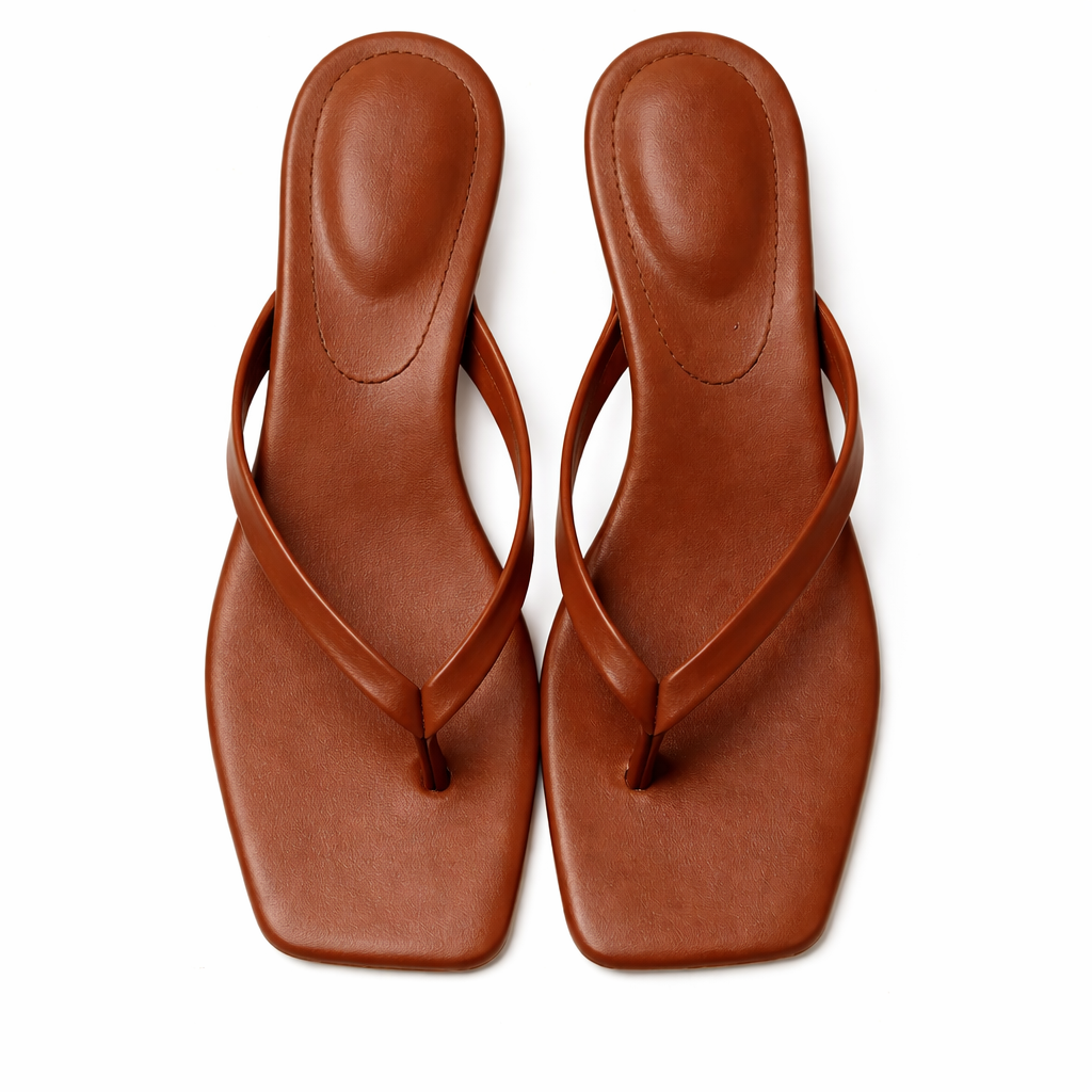 Low Heel Mules with Square Toe — product view