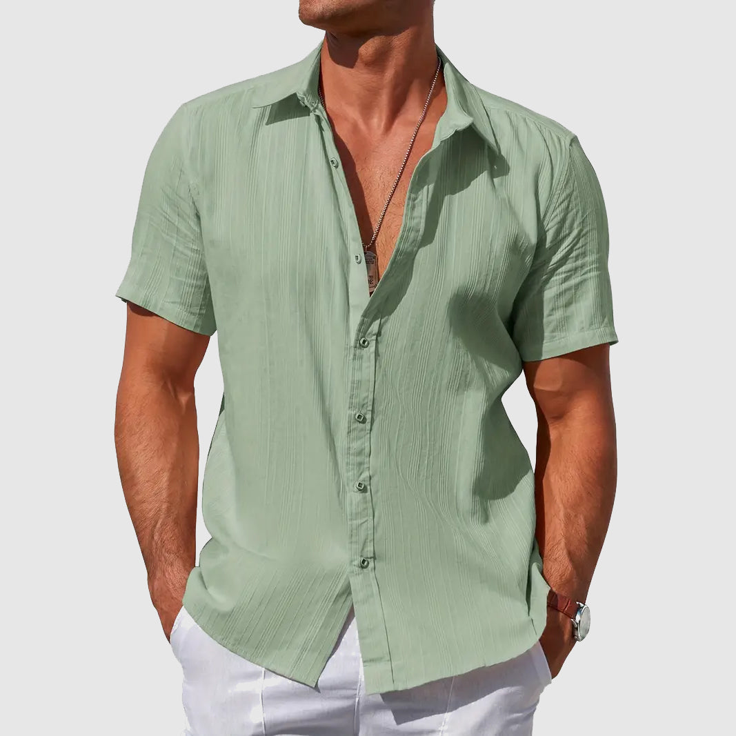 Short Sleeve Summer Top — Sage Green