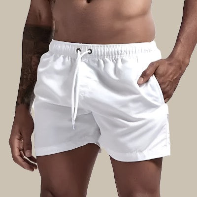 Men's Swimming Shorts — White