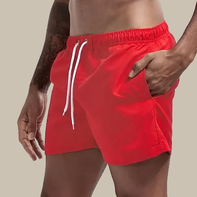 Men's Swimming Shorts — Red