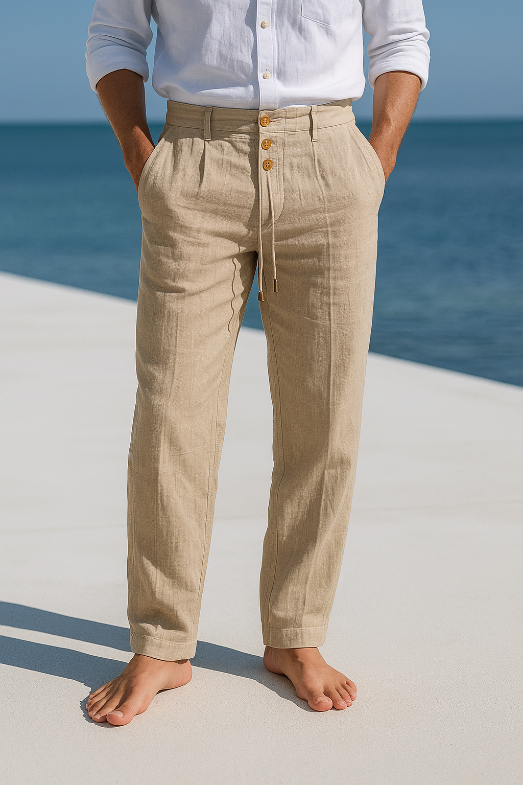 Men's Pants Bottoms — Khaki