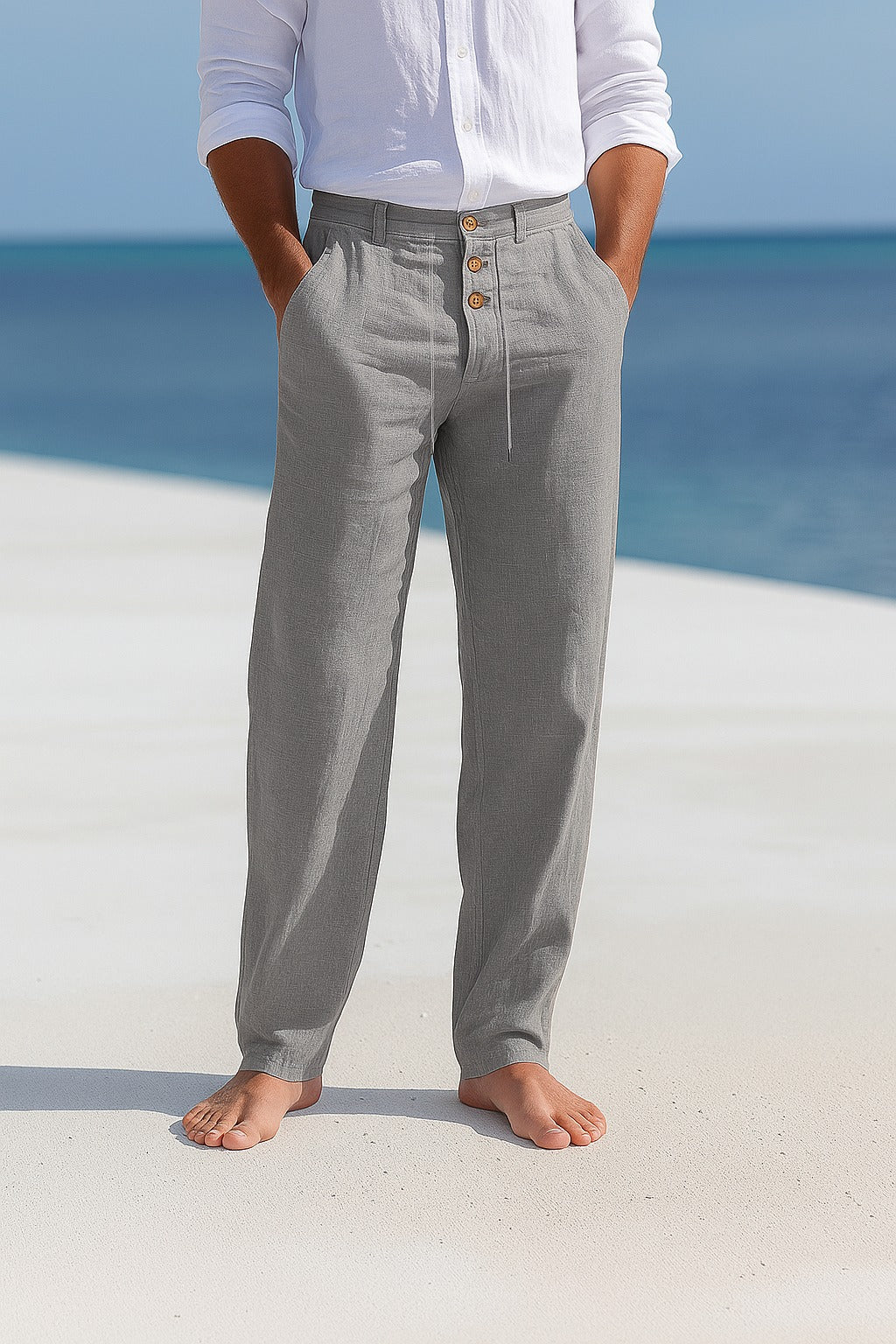Men's Pants Bottoms — Grey