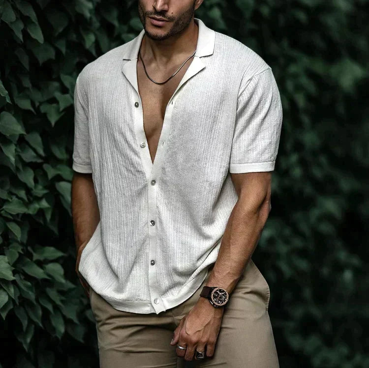 Men's Short Sleeve Top — White