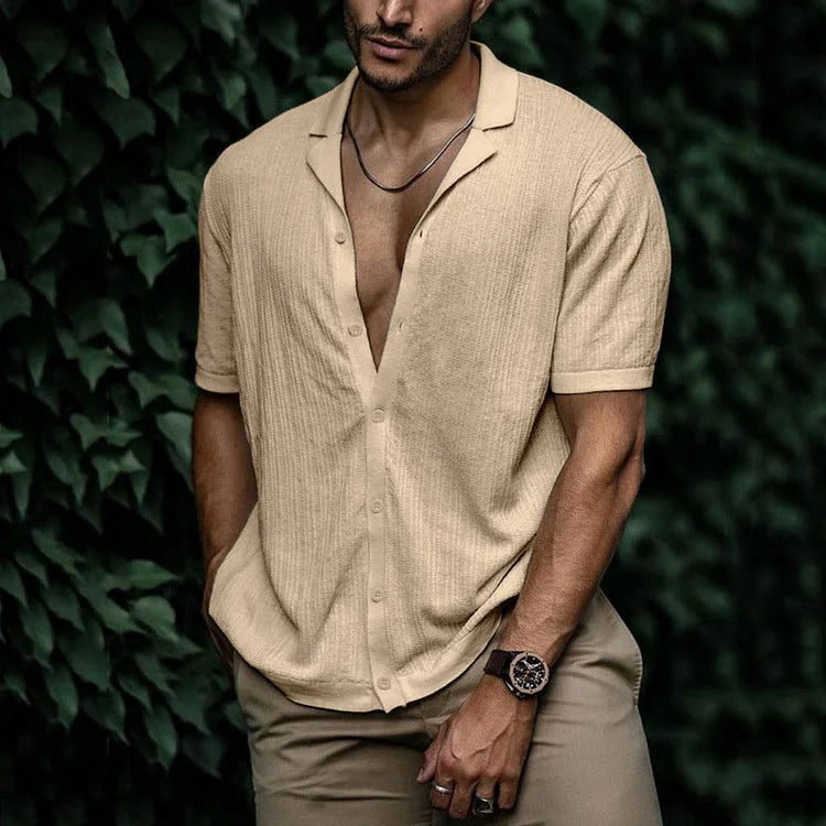 Men's Short Sleeve Top — Khaki
