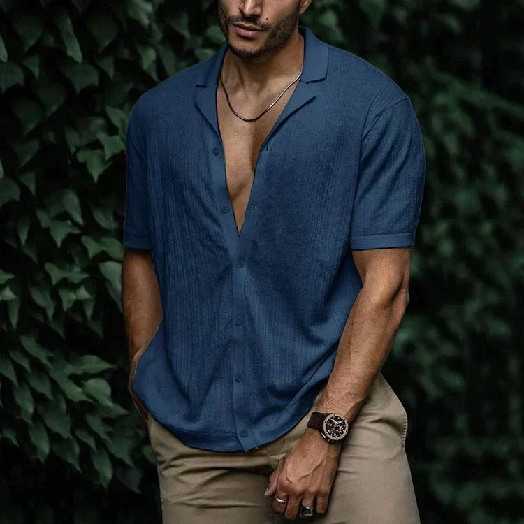 Men's Short Sleeve Top — Navy