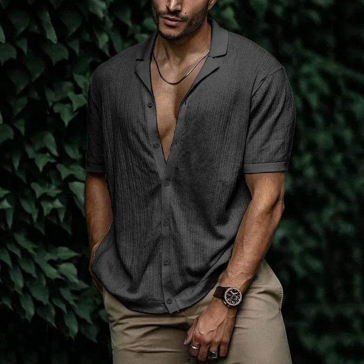 Men's Short Sleeve Top — Grey