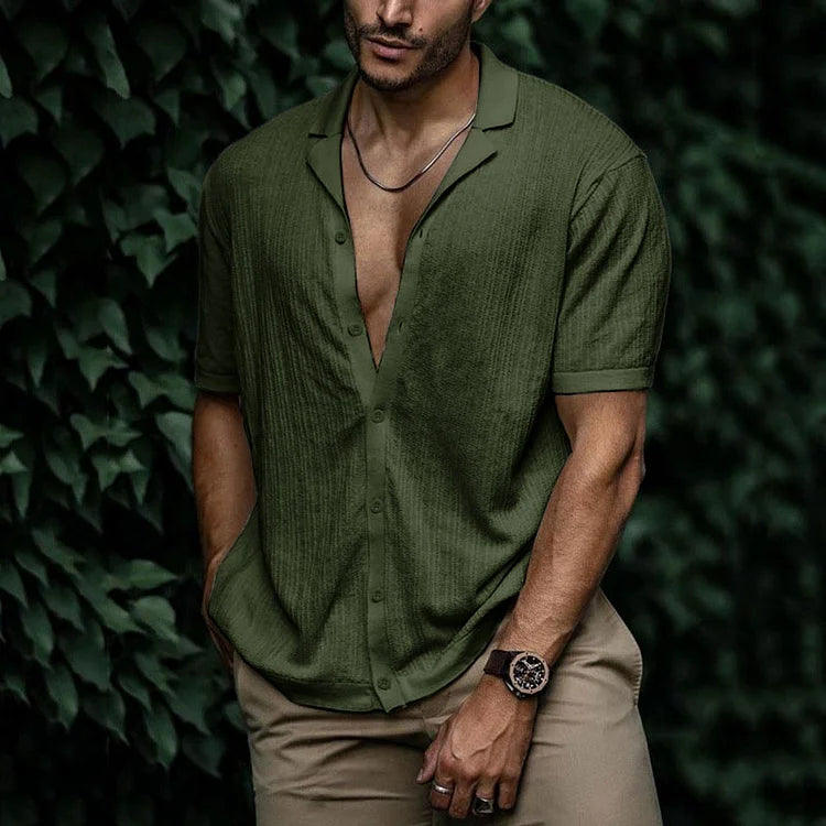 Men's Short Sleeve Top — Green