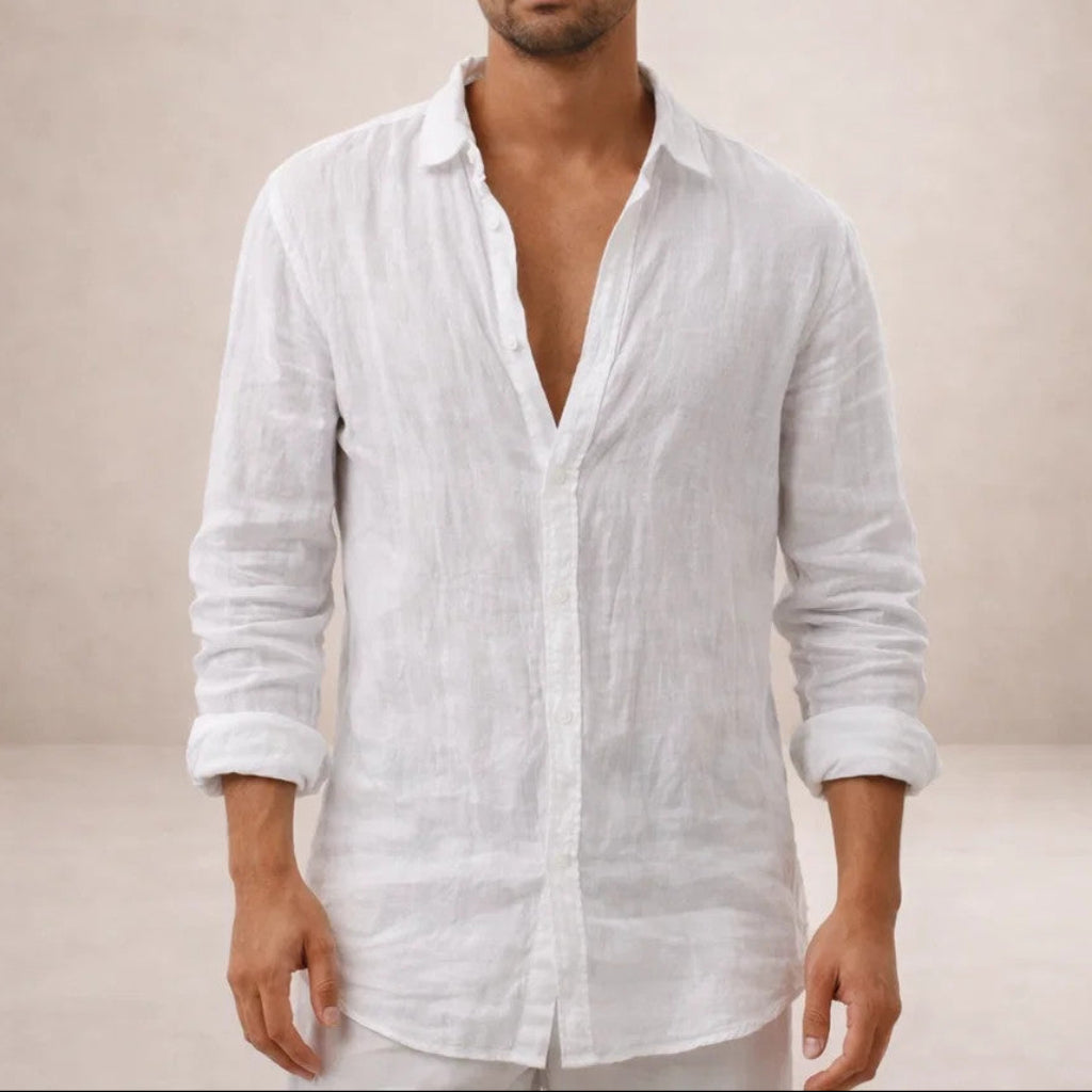 Men's Button-Up Shirt — White