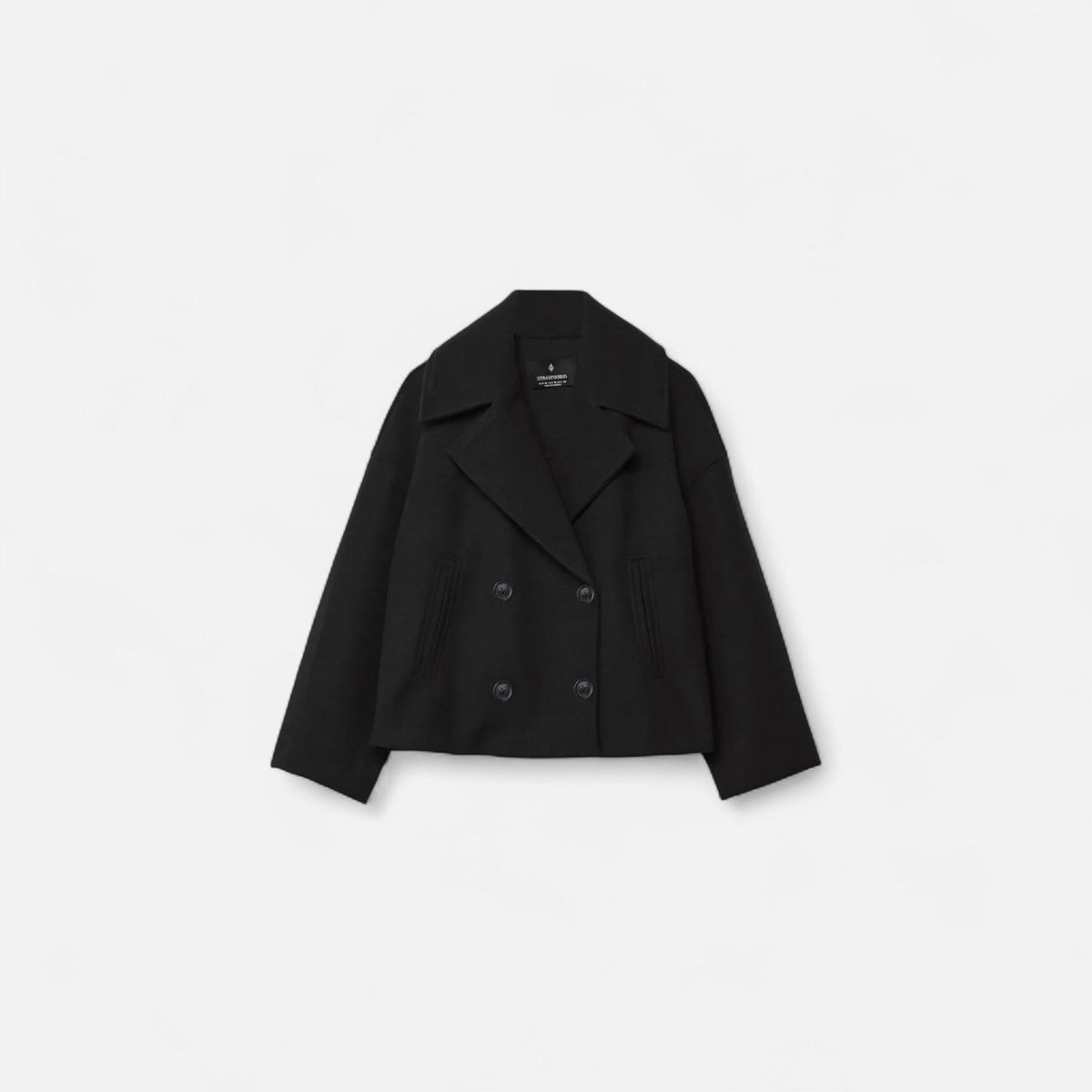 Elegant Fitted Jacket for Women – Structured Design and Timeless Style — Black