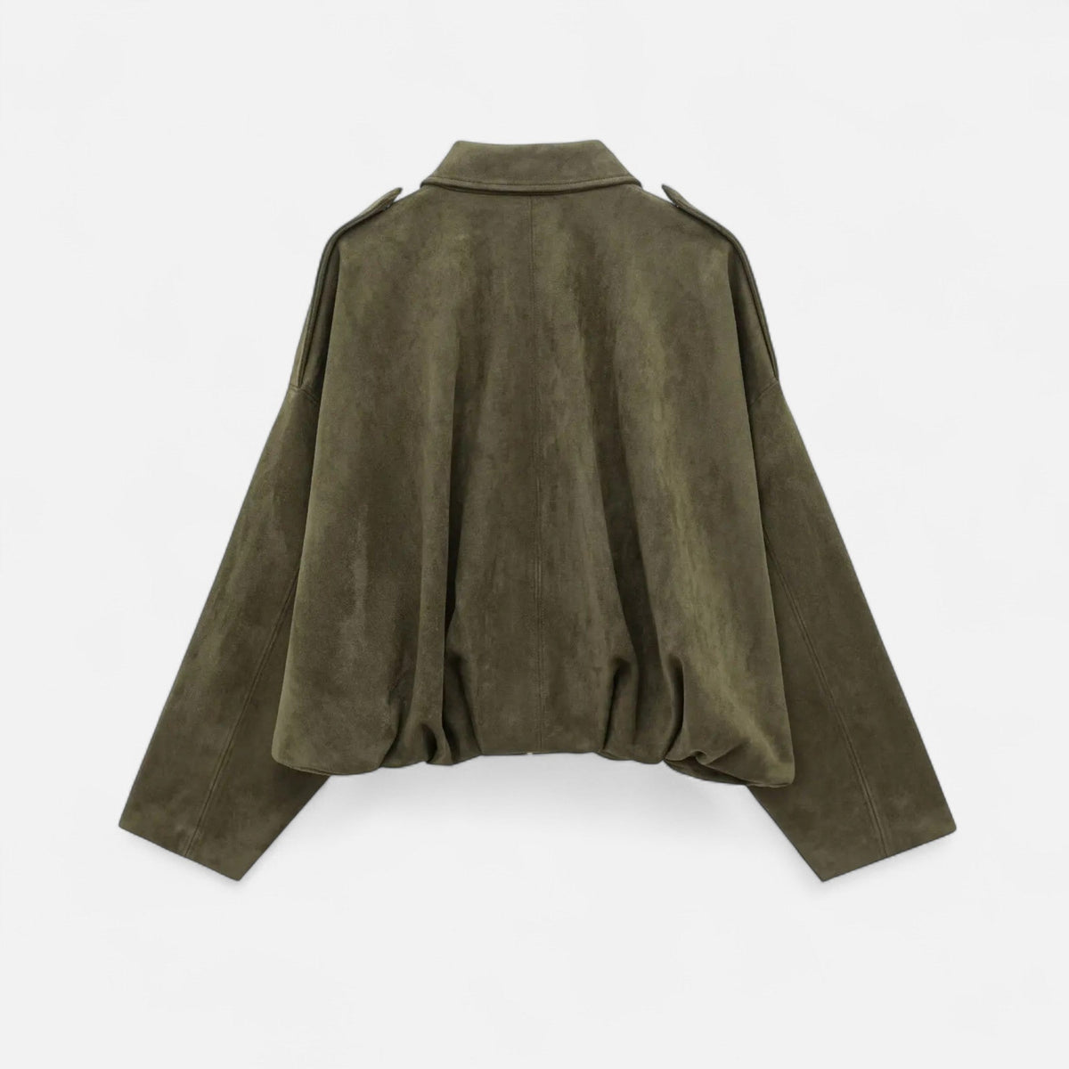 Vintage Zip-Up Bomber Jacket for Women — product view