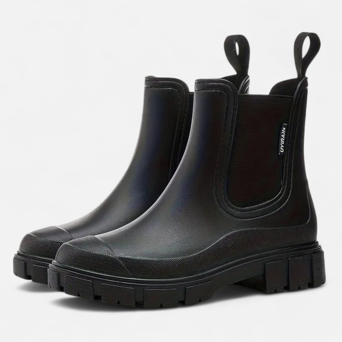 Damen-Regenstiefel im zeitlosen Stil — Schwarz