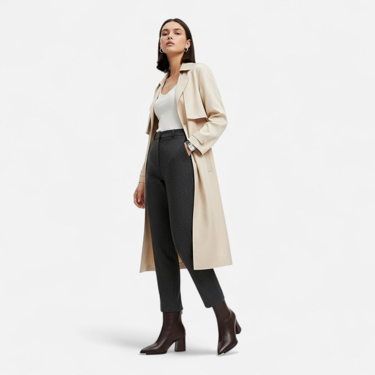 Women's Chelsea Boots with High Heel — product view