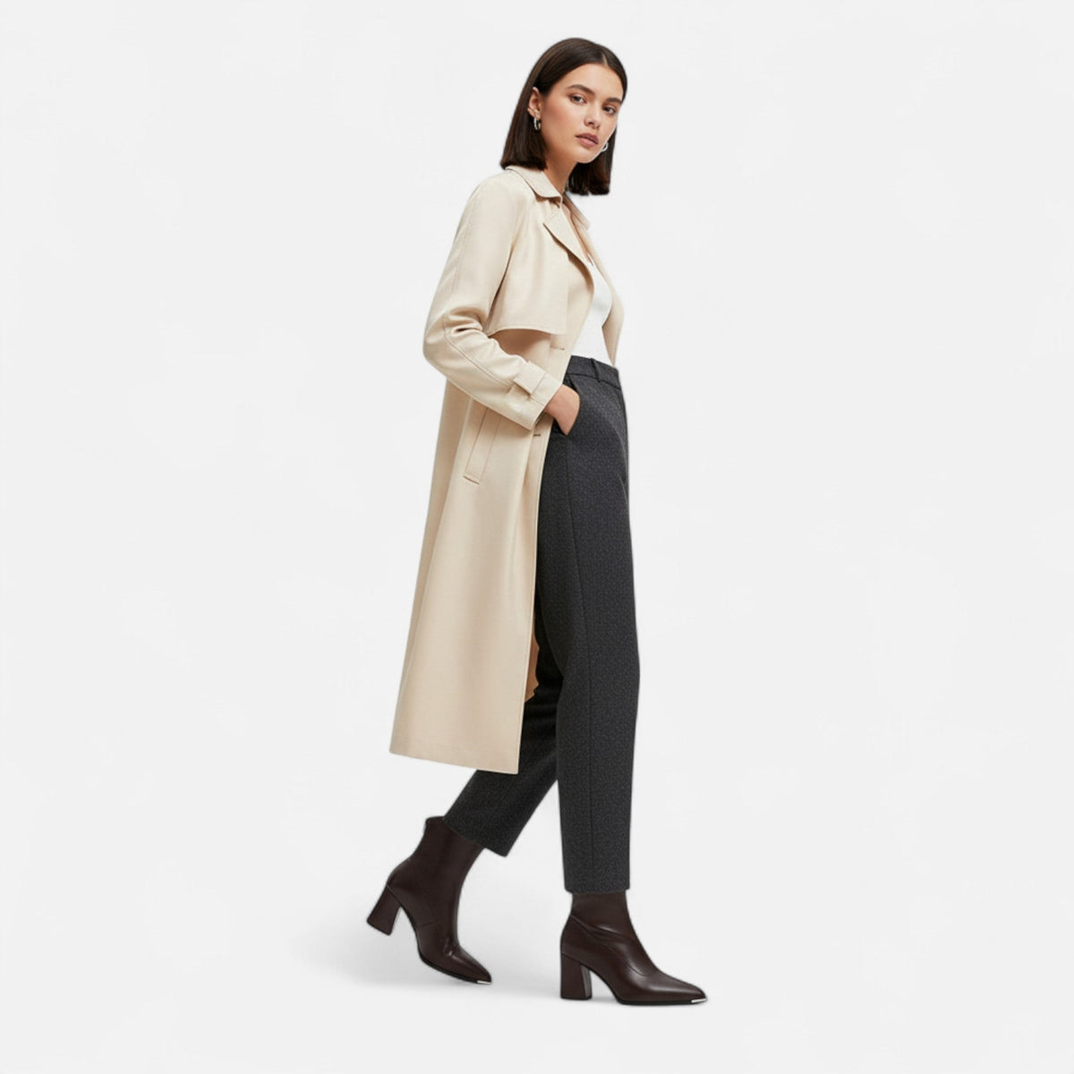Women's Chelsea Boots with High Heel — product view