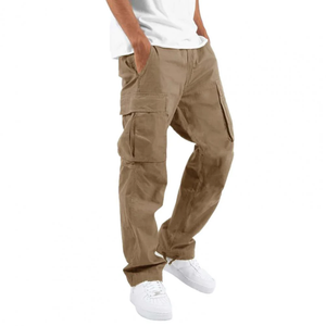 Herren-Cargohose – lockere Passform – täglicher Komfort — Khaki