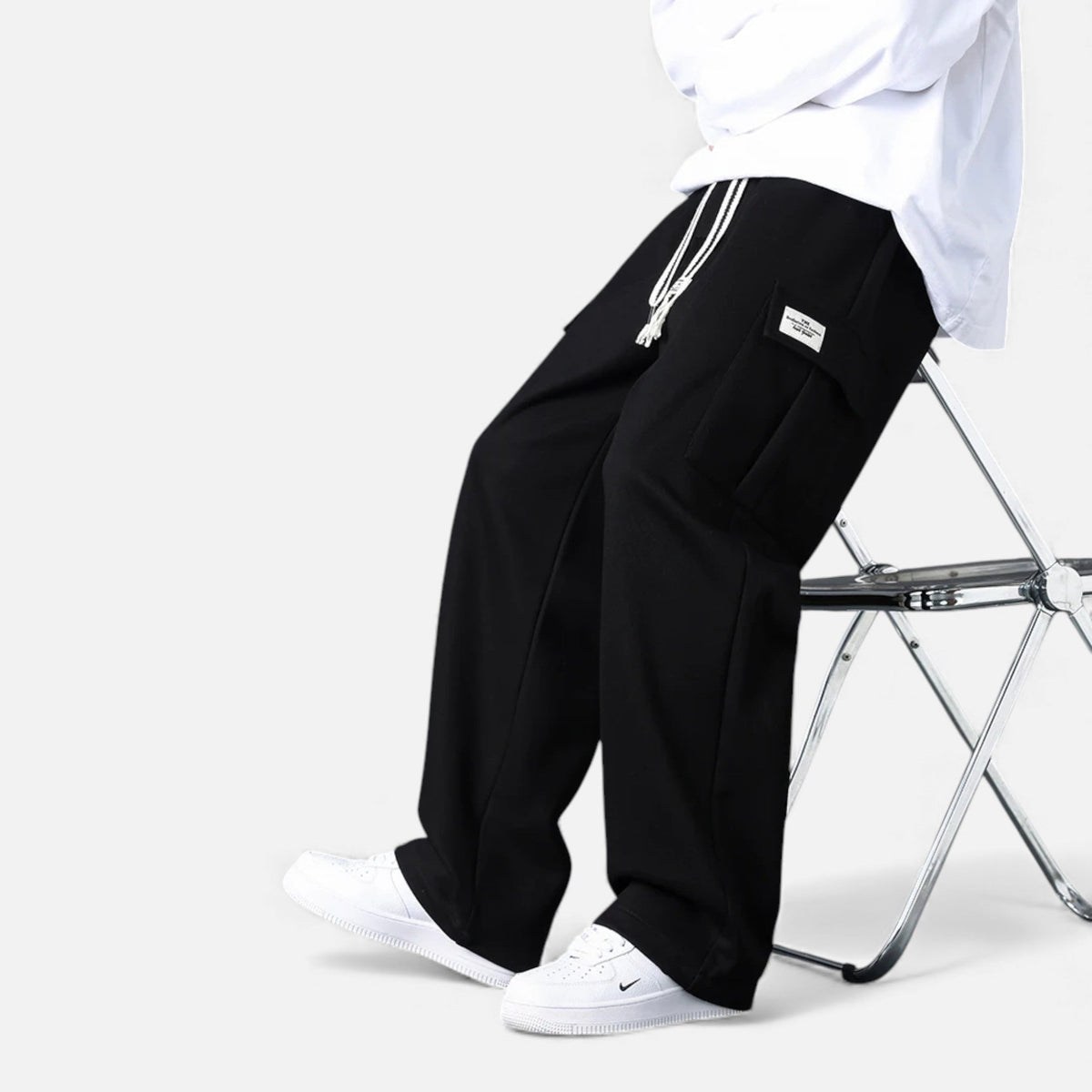 Men's Cargo Jogger Pants – Loose Fit Casual Streetwear — product view