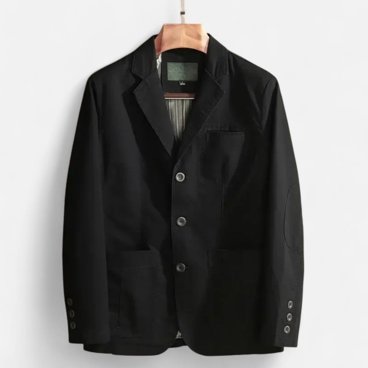 Men's Blazer Plus Size Timeless Elegance — Black