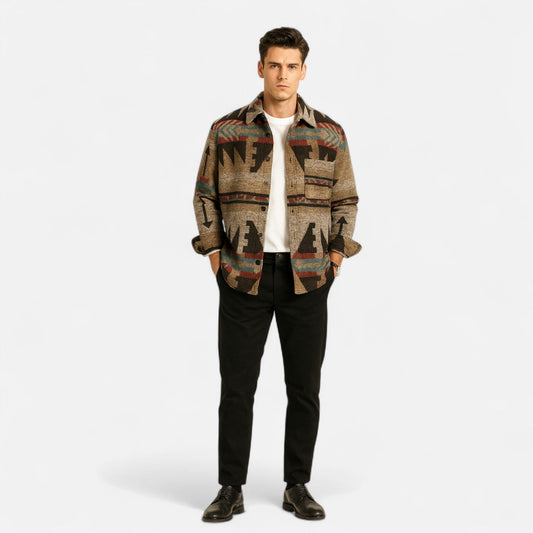 Men's Portuguese Flannel Jacket Heritage Style — product view
