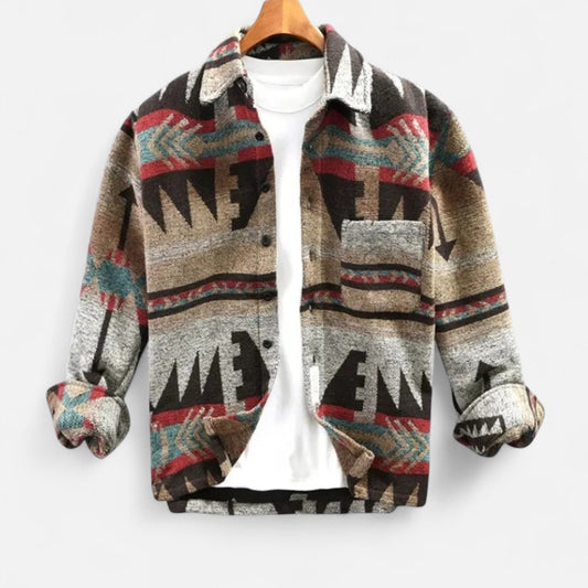 Men's Portuguese Flannel Jacket Heritage Style — Chestnut