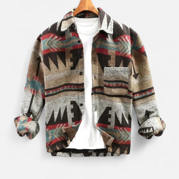 Men's Portuguese Flannel Jacket Heritage Style — Chestnut