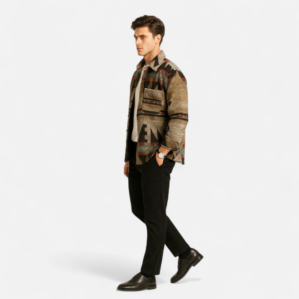Men's Portuguese Flannel Jacket Heritage Style — product view