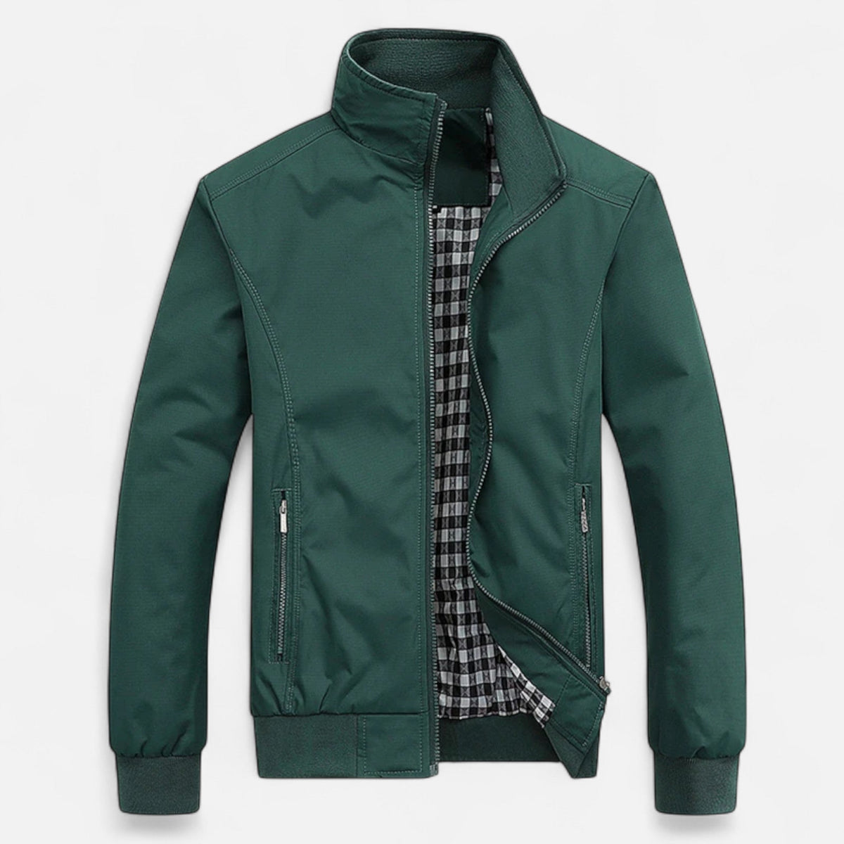 Veste pour homme à coupe ajustée et au design bomber — Vert