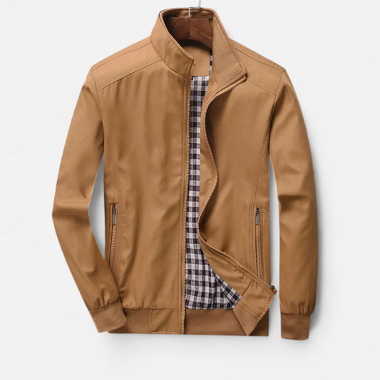 Men's Bomber Jacket Slim Fit Urban Style — Chestnut