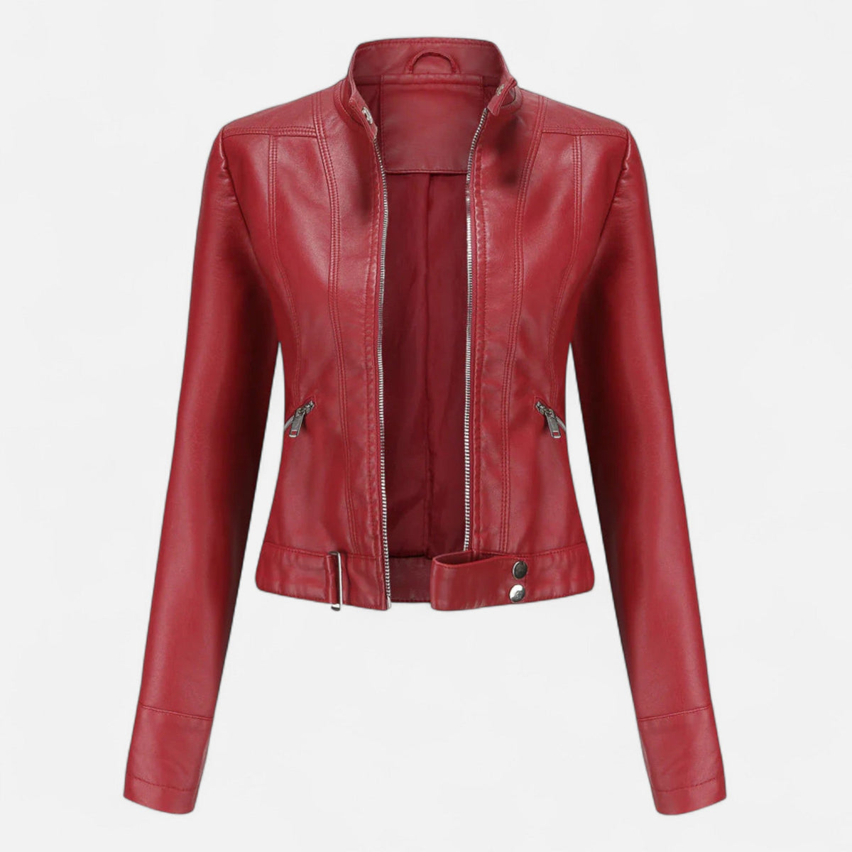 Women's Jacket Classic Refined Style — Red