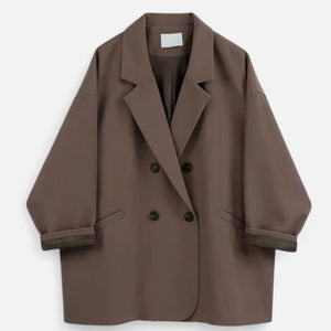 Blazer für Damen in Oversized-Silhouette — Kastanienbraun