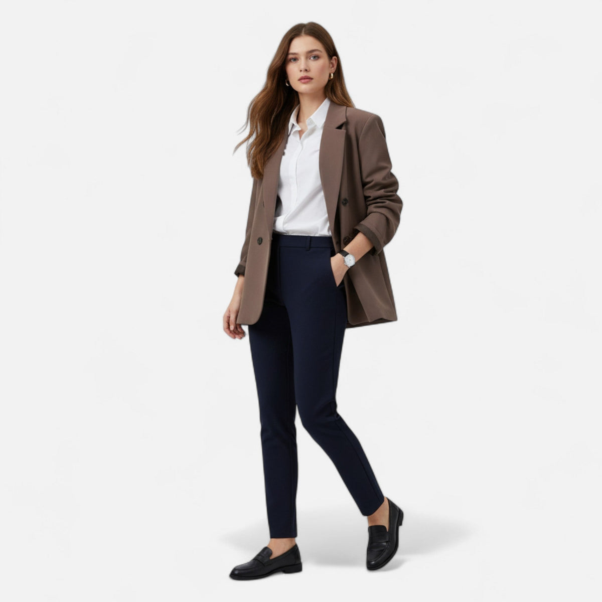 Women's Oversized Blazer Timeless Refined Style — product view
