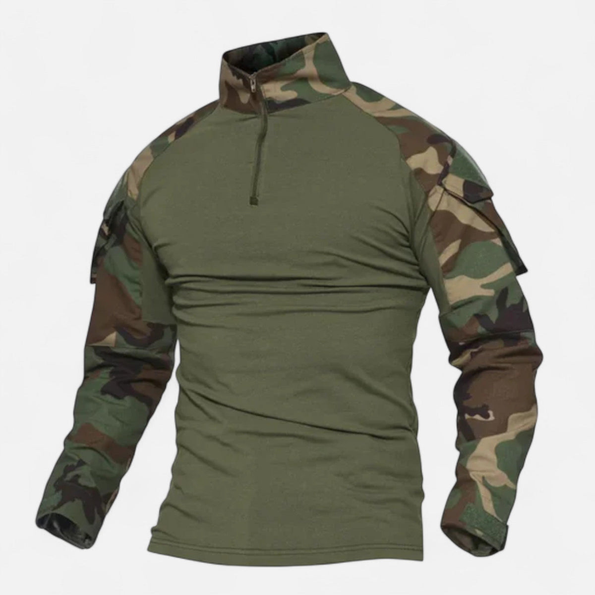 Men's Military Style Shirt — Army Green