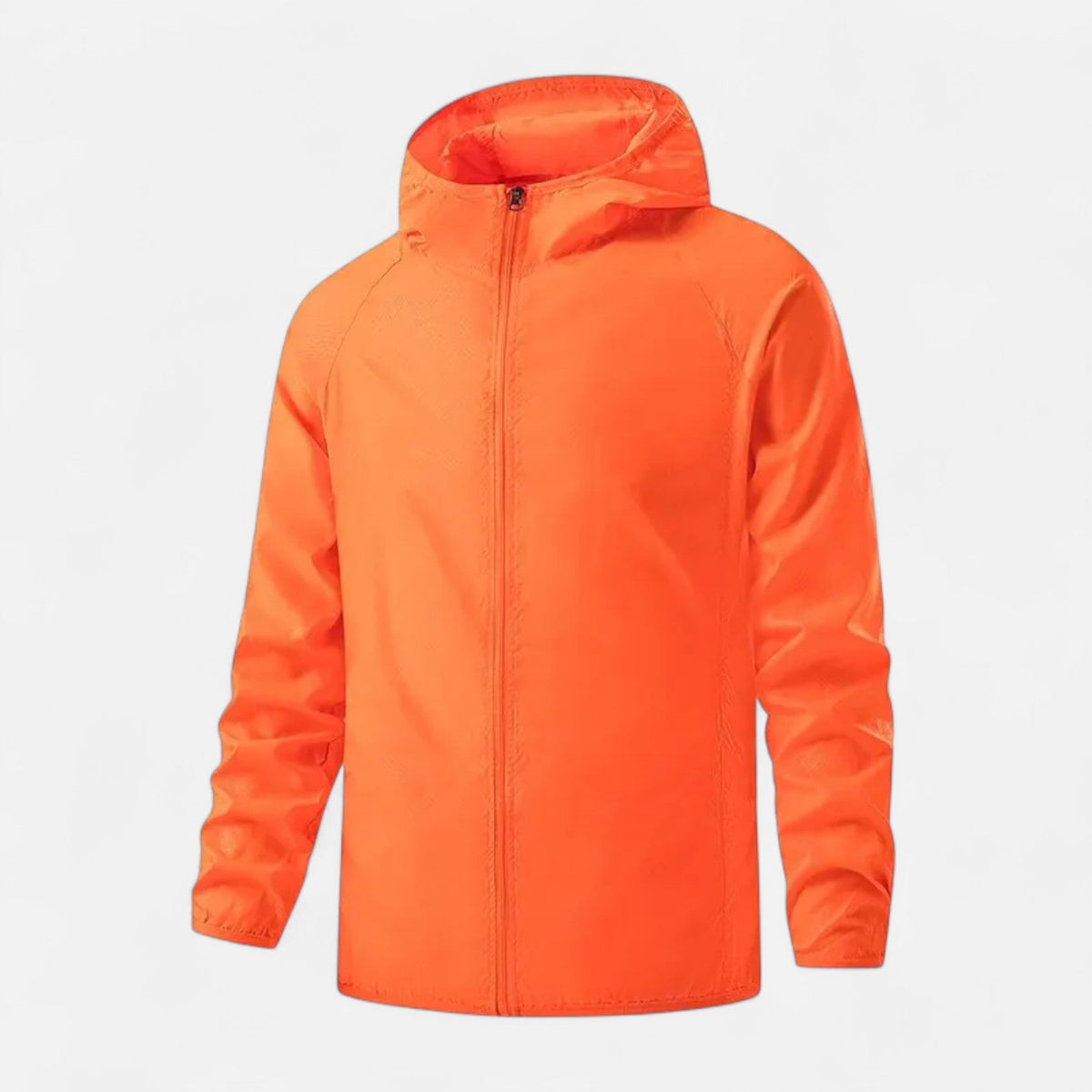 Unisex Windbreaker Jacket for Outdoor Use — Orange
