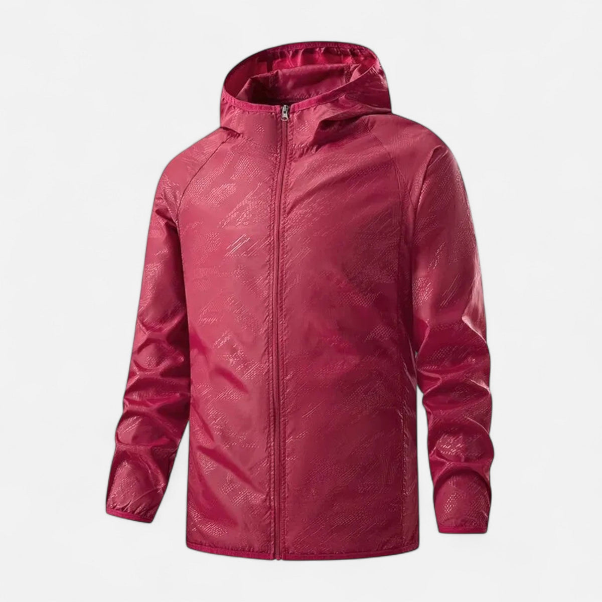 Unisex Windbreaker Jacket for Outdoor Use — Burgundy
