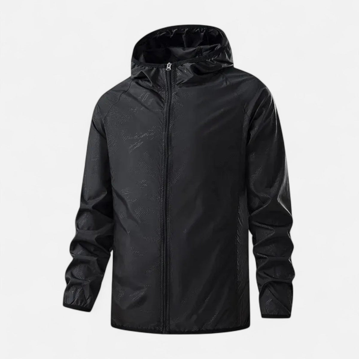 Unisex Windbreaker Jacket for Outdoor Use — Black
