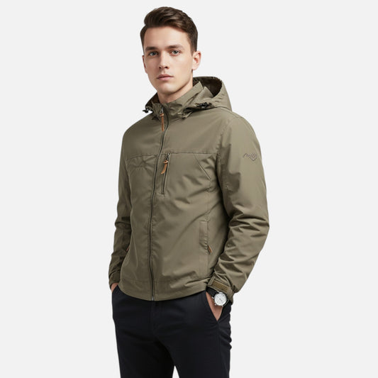 Men's Hooded Windbreaker Jacket — product view