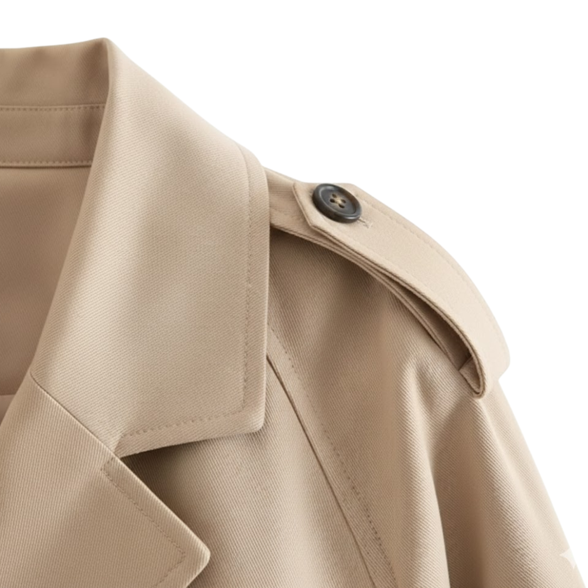 Women's Double-Breasted Vintage Style Court Trench Coat — product view