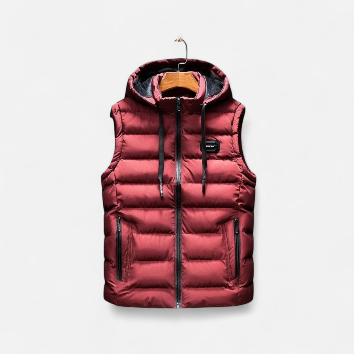 Men's Sleeveless Vest Elegant Performance Windbreaker — Red