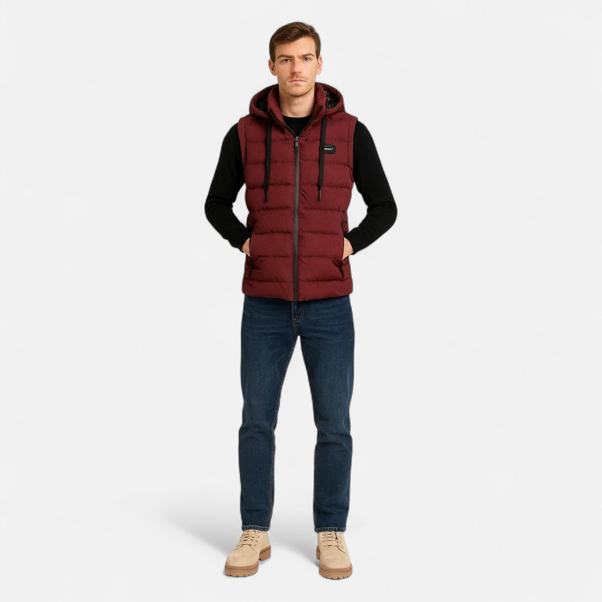 Men's Sleeveless Vest Elegant Performance Windbreaker — product view