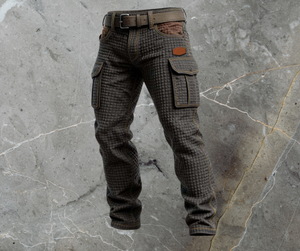 Pantalon cargo pour homme avec poches fonctionnelles — Noir