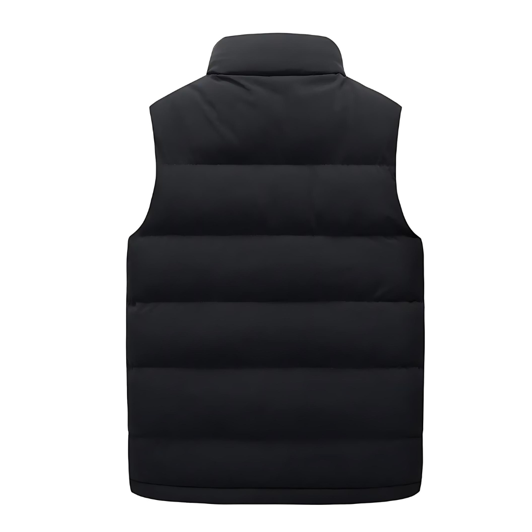 Men's Quilted Vest with Functional Pockets — product view