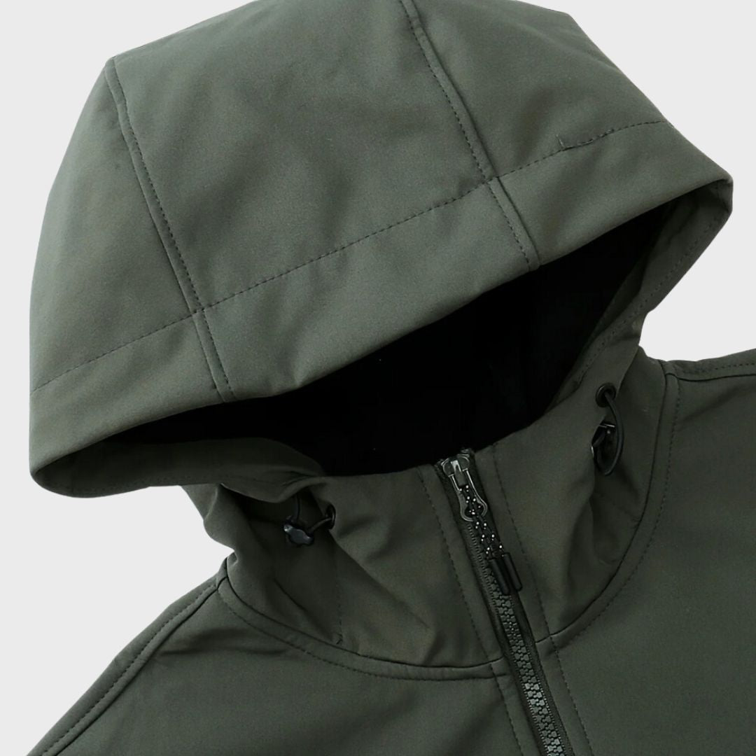 Men’s Softshell Jacket – Ergonomic Fit, Zippered Pockets, Urban Design — product view