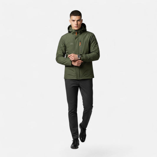 Men’s Hooded Jacket – Relaxed Fit, Timeless Casual Style — product view