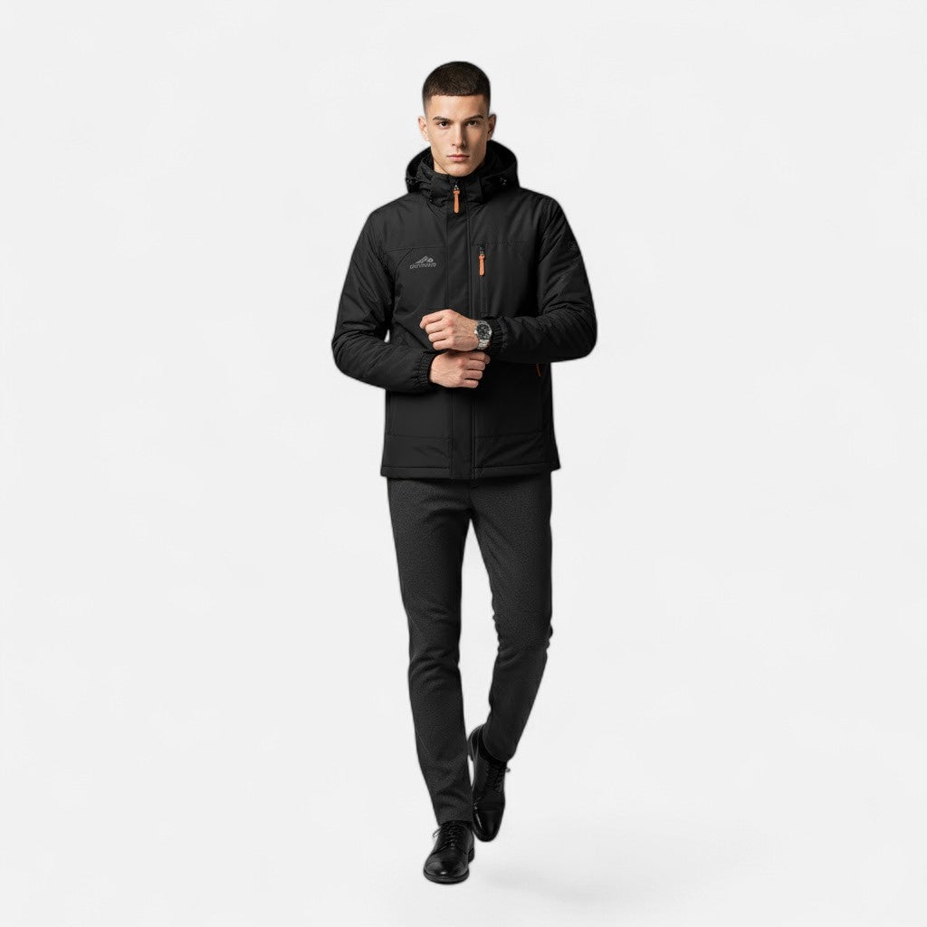 Men’s Hooded Jacket – Relaxed Fit, Timeless Casual Style — product view