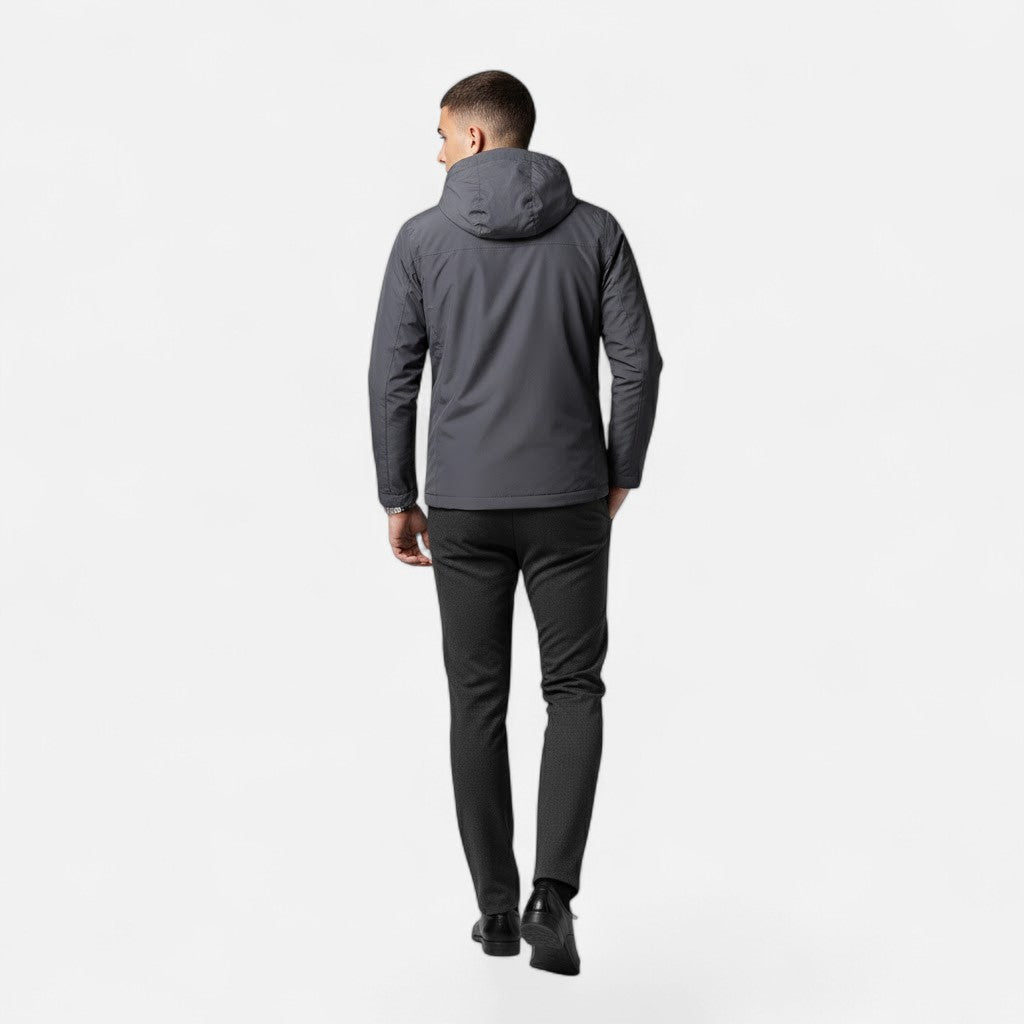 Men’s Hooded Jacket – Relaxed Fit, Timeless Casual Style — product view