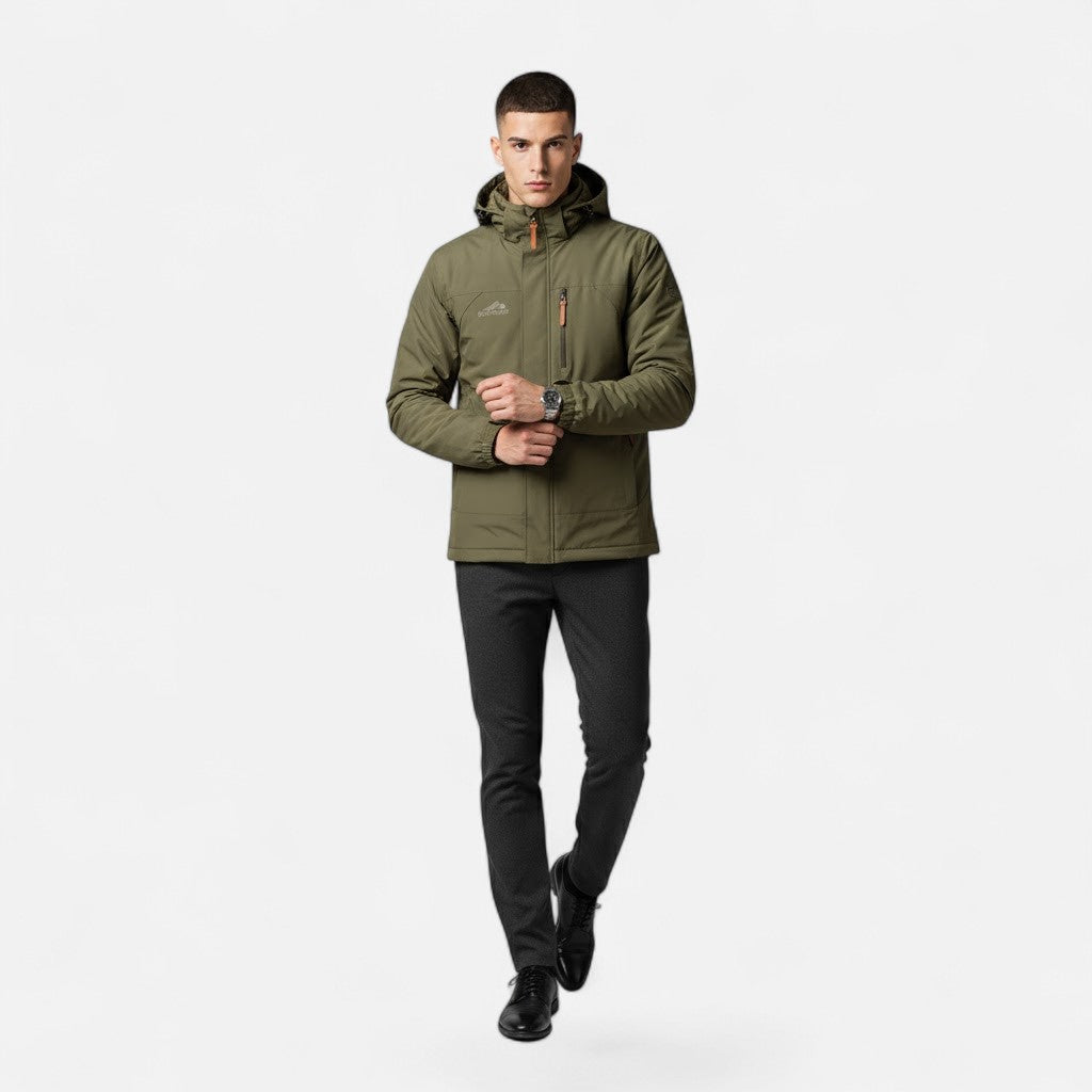 Men’s Hooded Jacket – Relaxed Fit, Timeless Casual Style — product view