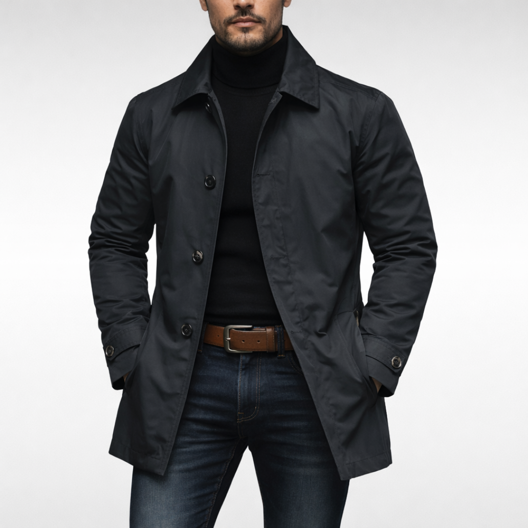 Men's Coat – Quilted Lining and Fitted Cut — image 2