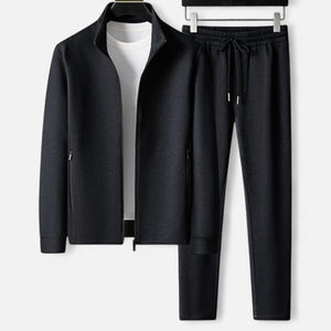 Men's Comfort Slim-Fit Tracksuit — Black
