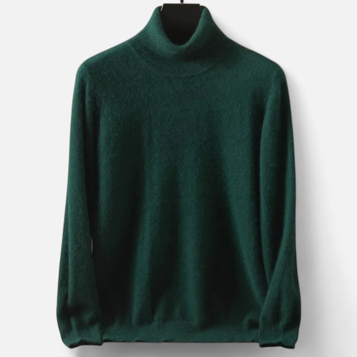 Classic Men's Sweater – Turtleneck — Dark Green