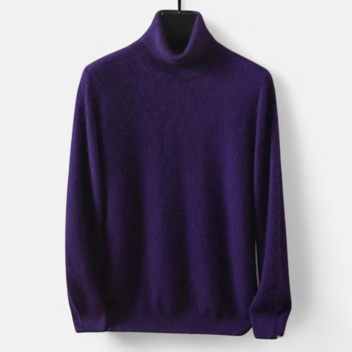 Classic Men's Sweater – Turtleneck — Purple