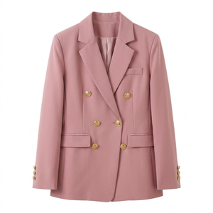 Blazer pour femme, coupe ajustée et double boutonnage — Rose
